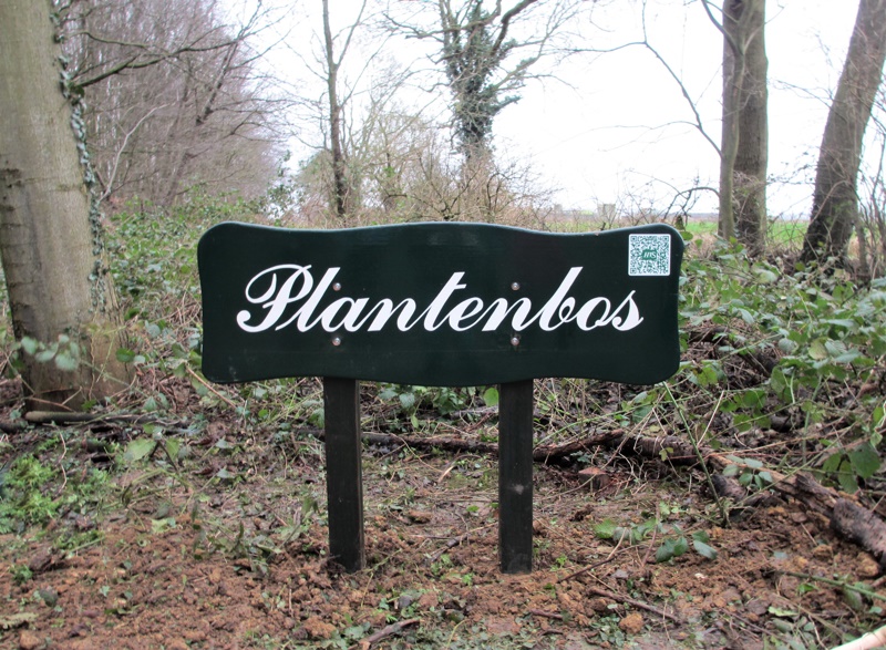 bord 'Plantenbos' (foto HVS - Wim Knaake)